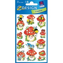 Z-Design Sticker Lustige Pilze