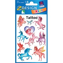 Z-Design Tattoo, Einhörner, beglimmert